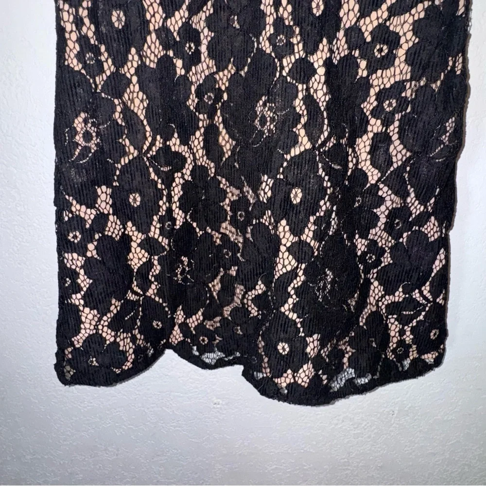 Free People Black Lace Chic Mini Dress - Picture 6 of 13